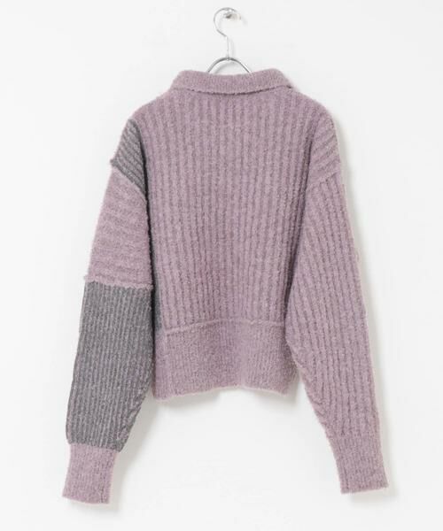 KBF / ケービーエフ ニット・セーター | バイカラーデザインスリーブニット | 詳細10