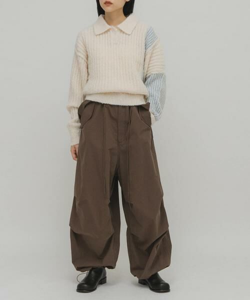 KBF / ケービーエフ ニット・セーター | バイカラーデザインスリーブニット | 詳細19