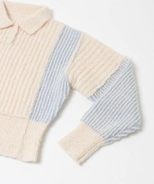 KBF / ケービーエフ ニット・セーター | バイカラーデザインスリーブニット | 詳細20