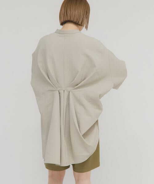 KBF / ケービーエフ シャツ・ブラウス | ウエストタックロングシャツ | 詳細4