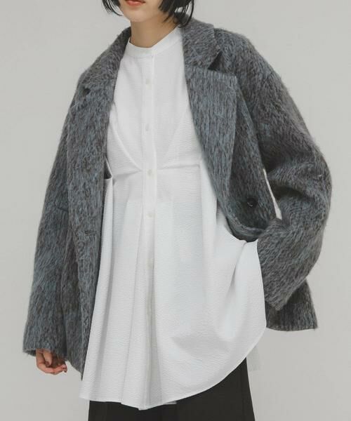 KBF / ケービーエフ シャツ・ブラウス | ウエストタックロングシャツ | 詳細11