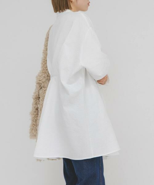 KBF / ケービーエフ シャツ・ブラウス | ウエストタックロングシャツ | 詳細13