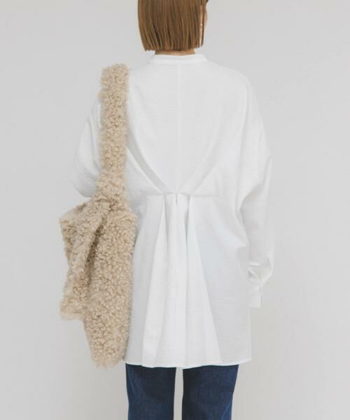 KBF / ケービーエフ シャツ・ブラウス | ウエストタックロングシャツ | 詳細14