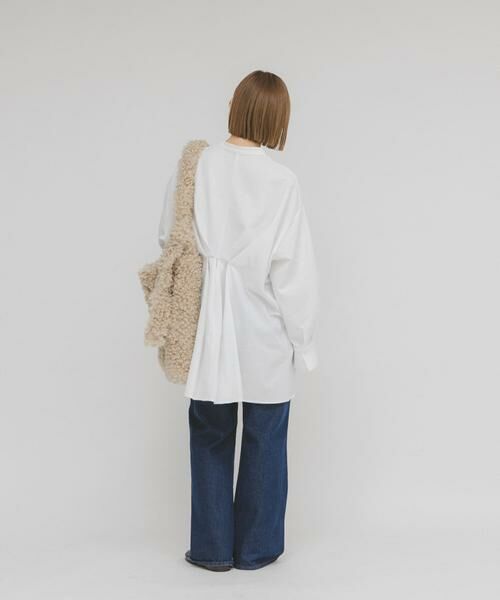 KBF / ケービーエフ シャツ・ブラウス | ウエストタックロングシャツ | 詳細16