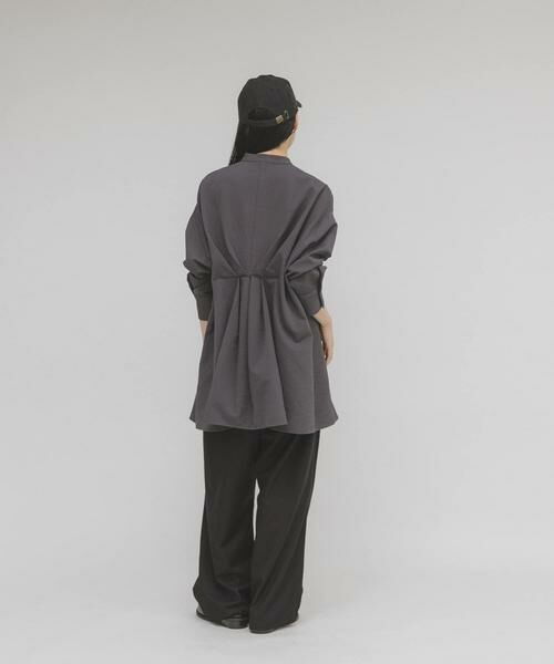 KBF / ケービーエフ シャツ・ブラウス | ウエストタックロングシャツ | 詳細25