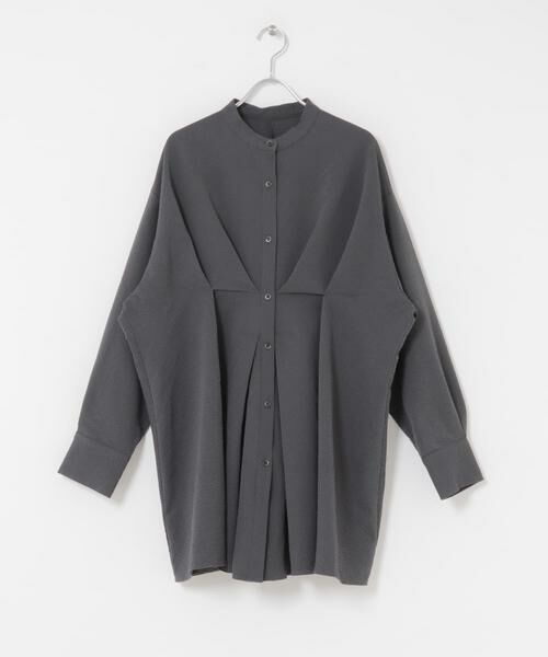 KBF / ケービーエフ シャツ・ブラウス | ウエストタックロングシャツ | 詳細26