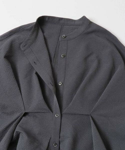 KBF / ケービーエフ シャツ・ブラウス | ウエストタックロングシャツ | 詳細27