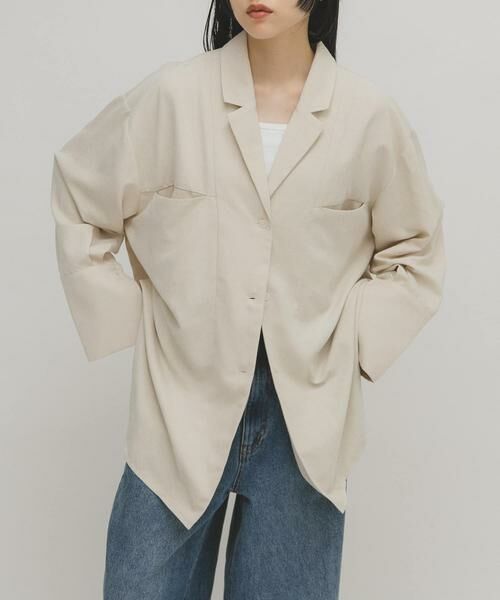 KBF / ケービーエフ シャツ・ブラウス | ピーチスキンBIGシャツ | 詳細1