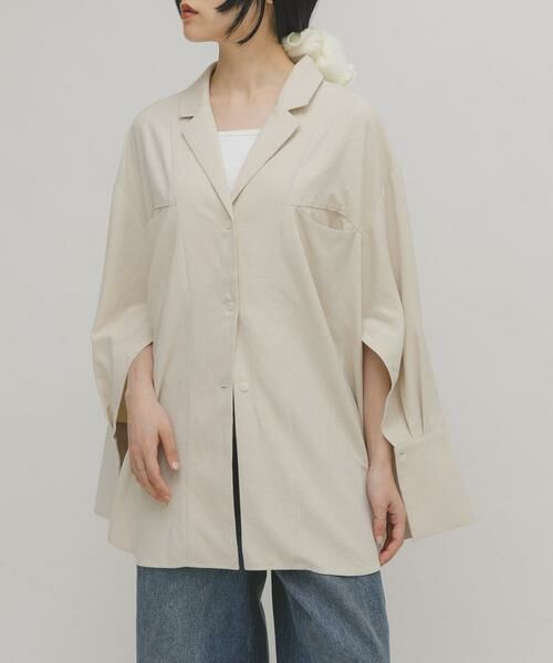 KBF / ケービーエフ シャツ・ブラウス | ピーチスキンBIGシャツ | 詳細2