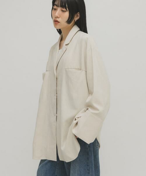 KBF / ケービーエフ シャツ・ブラウス | ピーチスキンBIGシャツ | 詳細4