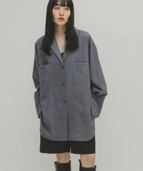 KBF / ケービーエフ シャツ・ブラウス | ピーチスキンBIGシャツ | 詳細25