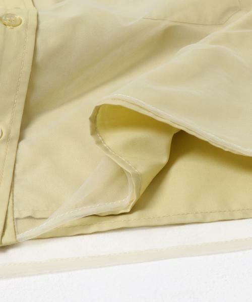 KBF / ケービーエフ シャツ・ブラウス | チュールレイヤードショートシャツ | 詳細12