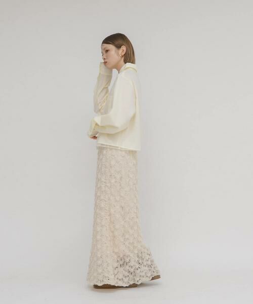 KBF / ケービーエフ シャツ・ブラウス | チュールレイヤードショートシャツ | 詳細19