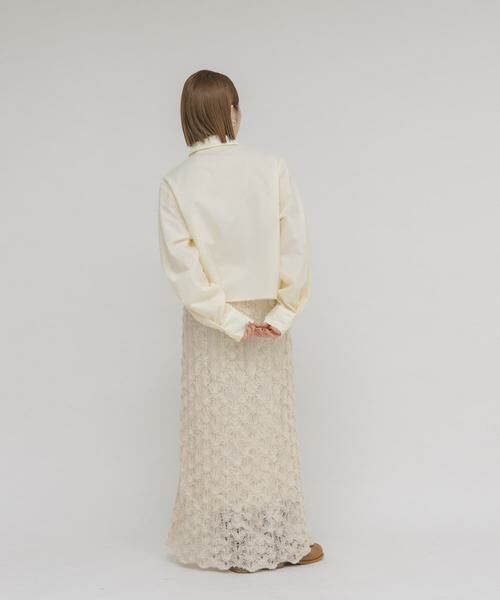 KBF / ケービーエフ シャツ・ブラウス | チュールレイヤードショートシャツ | 詳細20