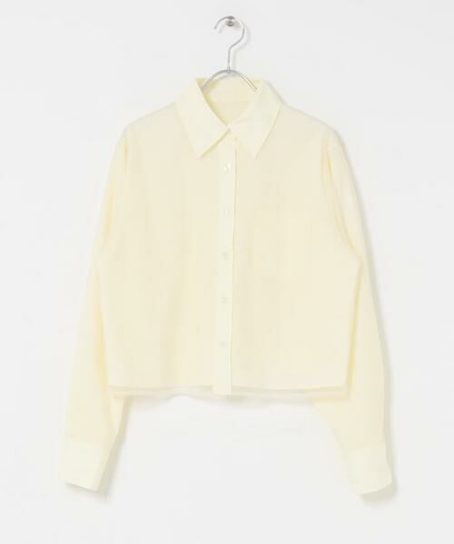 KBF / ケービーエフ シャツ・ブラウス | チュールレイヤードショートシャツ | 詳細21