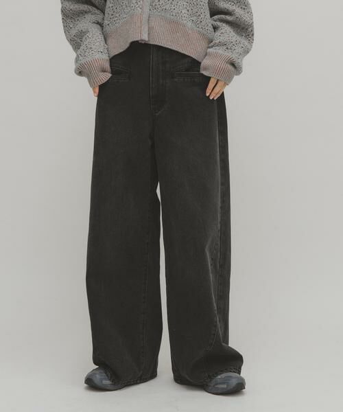 KBF / ケービーエフ デニムパンツ | WIDEレッグアジャストデニム | 詳細10