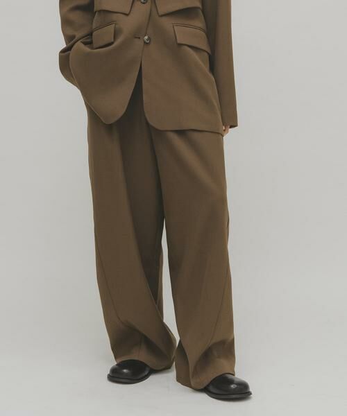 KBF / ケービーエフ その他パンツ | バレルレッグタックスラックス | 詳細2