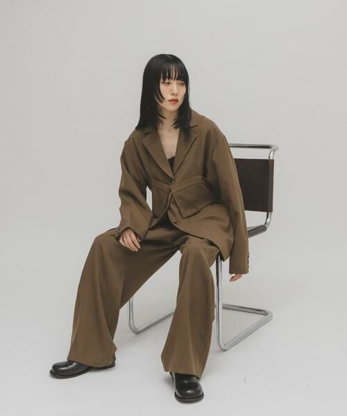 KBF / ケービーエフ その他パンツ | バレルレッグタックスラックス | 詳細7