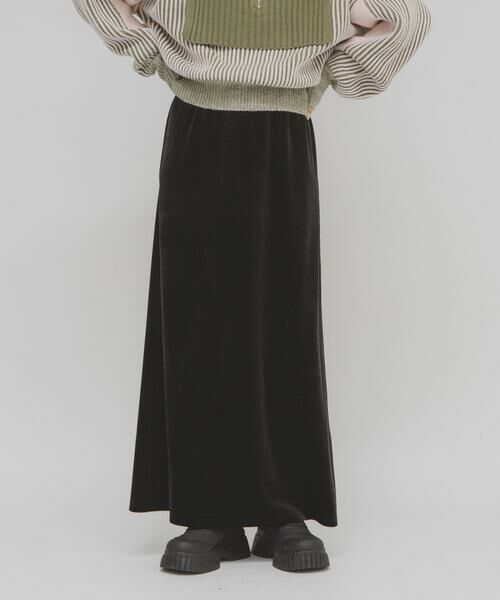KBF / ケービーエフ スカート | ベロアナロースカート | 詳細11