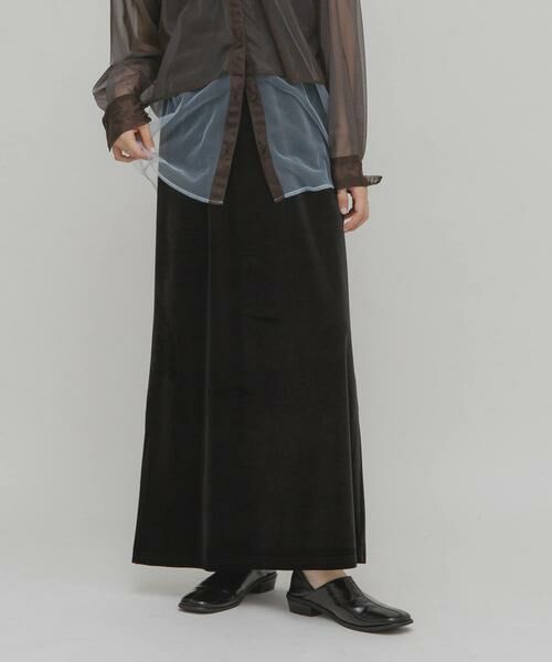KBF / ケービーエフ スカート | ベロアナロースカート | 詳細14