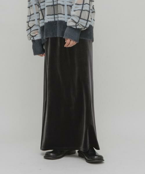 KBF / ケービーエフ スカート | ベロアナロースカート | 詳細18