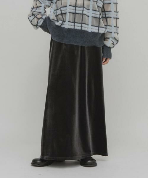 KBF / ケービーエフ スカート | ベロアナロースカート | 詳細19