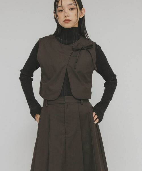 KBF / ケービーエフ ワンピース | 2WAYベストセパレートワンピース(ブラウン)