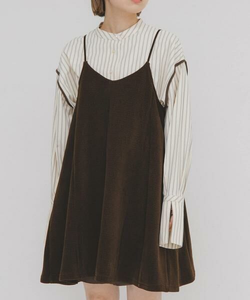 KBF / ケービーエフ ワンピース | モールリブミニキャミワンピース | 詳細1
