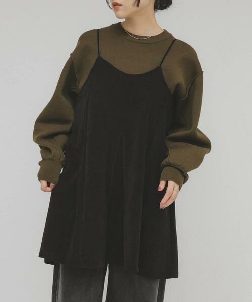 KBF / ケービーエフ ワンピース | モールリブミニキャミワンピース | 詳細9