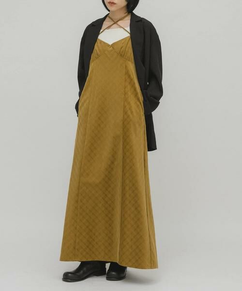 KBF / ケービーエフ ワンピース | チェックコーデュロイキャミワンピース | 詳細1