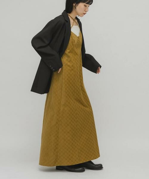 KBF / ケービーエフ ワンピース | チェックコーデュロイキャミワンピース | 詳細2