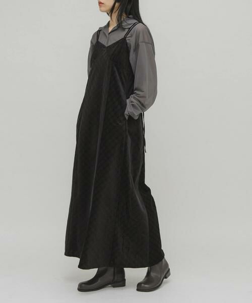 KBF / ケービーエフ ワンピース | チェックコーデュロイキャミワンピース | 詳細20