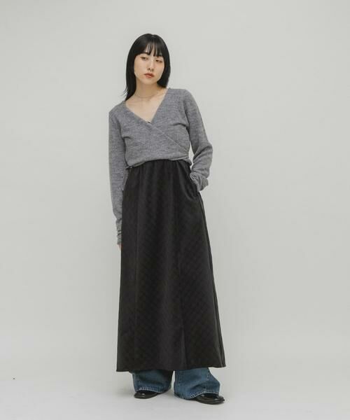 KBF / ケービーエフ ワンピース | チェックコーデュロイキャミワンピース | 詳細26