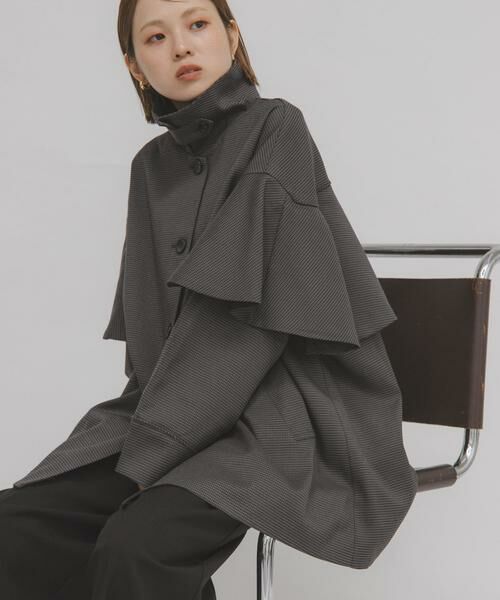 KBF / ケービーエフ その他アウター | フリルディティールフレアジャケット | 詳細16