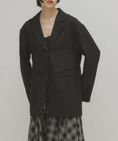 KBF / ケービーエフ その他アウター | ビスチェSETテーラードジャケット | 詳細15