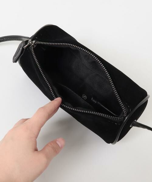 KBF / ケービーエフ ショルダーバッグ | ステッチデザインベロアミニBAG | 詳細17