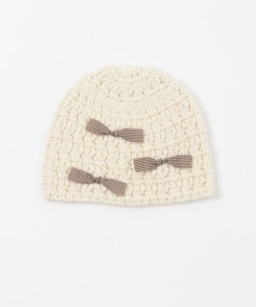 KBF / ケービーエフ ニットキャップ | チェックリボンニットビーニー | 詳細3