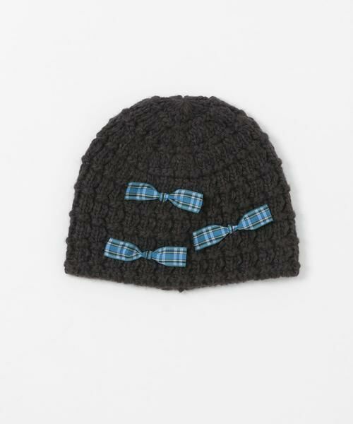 KBF / ケービーエフ ニットキャップ | チェックリボンニットビーニー | 詳細8