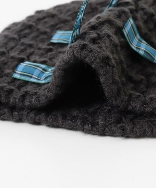 KBF / ケービーエフ ニットキャップ | チェックリボンニットビーニー | 詳細9