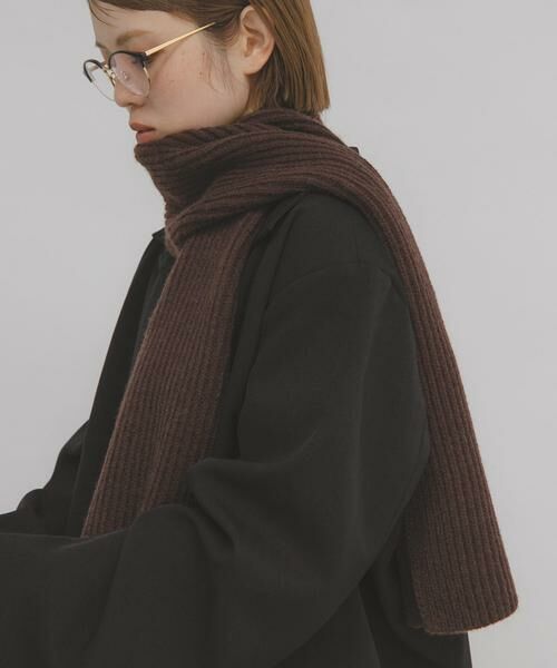 KBF / ケービーエフ マフラー・ショール・スヌード・ストール | リブニットマフラー | 詳細2