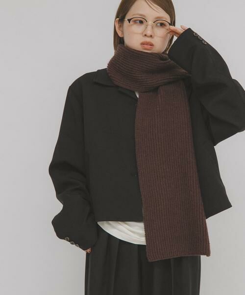 KBF / ケービーエフ マフラー・ショール・スヌード・ストール | リブニットマフラー | 詳細3