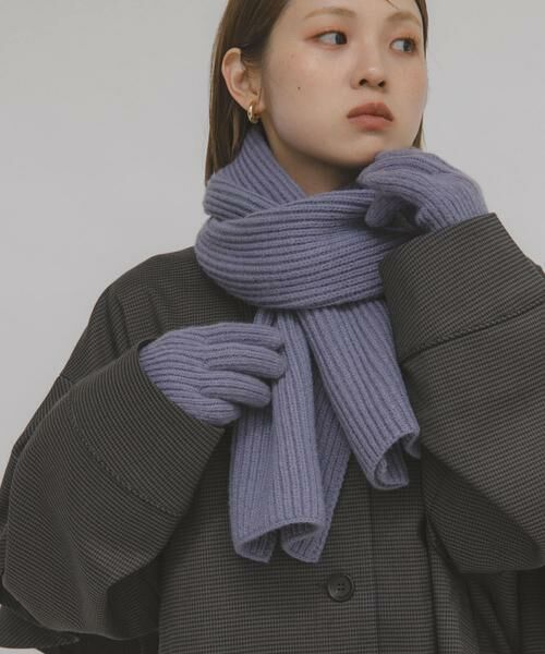 KBF / ケービーエフ マフラー・ショール・スヌード・ストール | リブニットマフラー | 詳細6