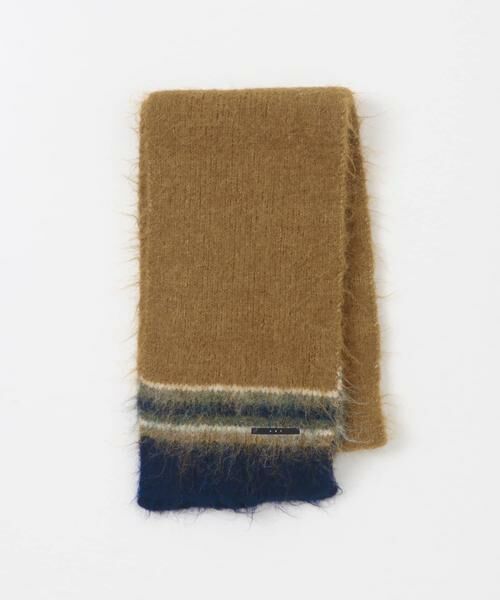 KBF / ケービーエフ マフラー・ショール・スヌード・ストール | エンドボーダーデザインマフラー | 詳細4