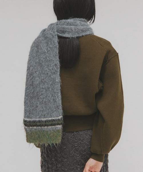 KBF / ケービーエフ マフラー・ショール・スヌード・ストール | エンドボーダーデザインマフラー | 詳細16