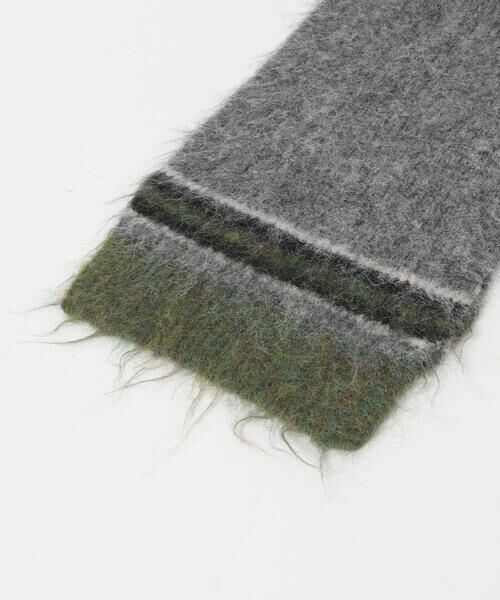 KBF / ケービーエフ マフラー・ショール・スヌード・ストール | エンドボーダーデザインマフラー | 詳細18