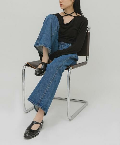 KBF / ケービーエフ シューズ | アシンメトリーメリージェーンローファー | 詳細9