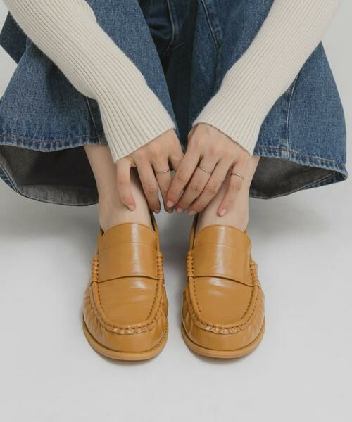 KBF / ケービーエフ シューズ | ギャザーデザインローファー | 詳細11