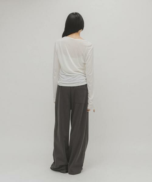 KBF / ケービーエフ Tシャツ | アシメドレープTEE | 詳細6