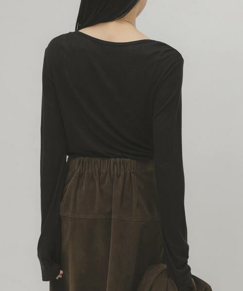 KBF / ケービーエフ Tシャツ | アシメドレープTEE | 詳細10