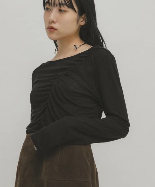 KBF / ケービーエフ Tシャツ | アシメドレープTEE | 詳細12